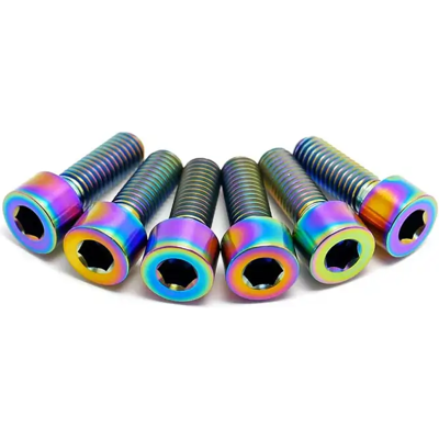 TLC - Fit/S&M Titanium - Rainbow - boulons potence BMX - Publicité TLC - Fit/S&M Titanium - Rainbow - boulons potence BMX - Publicité