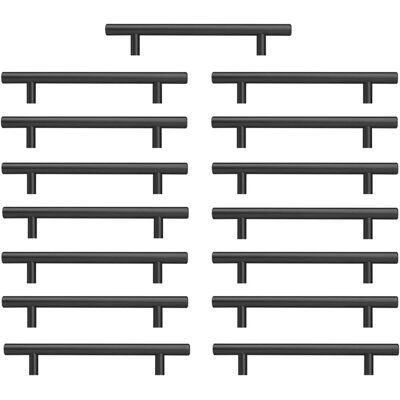 ALVIOR Poignée De Meuble - Acier Inoxydable Noir Mat - Longueur 188 Mm - Entraxe 128 Mm - Pour Armoires Et Tiroirs - Lot De 15 - Publicité ALVIOR Poignée De Meuble - Acier Inoxydable Noir Mat - Longueur 188 Mm - Entraxe 128 Mm - Pour Armoires Et Tiroirs - Lot De 15 - Publicité