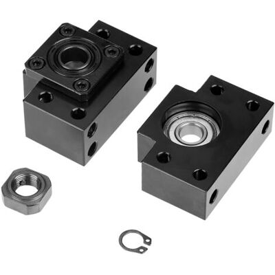 ABYSSE 1 Jeu De Supports D'Extrémité Latéraux Fixes Flottants Pour Logement De Roulement, Pour Vis À Billes De Diamètre 12 Mm - Publicité ABYSSE 1 Jeu De Supports D'Extrémité Latéraux Fixes Flottants Pour Logement De Roulement, Pour Vis À Billes De Diamètre 12 Mm - Publicité