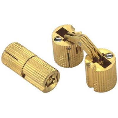 ABYSSE 10 Pcs Charnières Cylindriques En Laiton,caché Charnière Invisible Tonneau Pour Diy Porte En Bois Armoire Caravane,8 Mm - Publicité ABYSSE 10 Pcs Charnières Cylindriques En Laiton,caché Charnière Invisible Tonneau Pour Diy Porte En Bois Armoire Caravane,8 Mm - Publicité