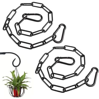 Bunthaus Chaîne En Acier Inoxydable 304 De 2 X 60 Cm Avec 4 Mousquetons, Diamètre 3 Mm, Idéale Pour Le Bricolage. Chaîne En Métal Noir, Parfaite Pour Suspendre Un Fil À Linge. Publicité Bunthaus Chaîne En Acier Inoxydable 304 De 2 X 60 Cm Avec 4 Mousquetons, Diamètre 3 Mm, Idéale Pour Le Bricolage. Chaîne En Métal Noir, Parfaite Pour Suspendre Un Fil À Linge. Publicité