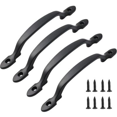 ABYSSE Ensemble De 4 Poignées Pour Meubles (armoires, Cuisines, Portes, Tiroirs), Avec Vis, Longueur 158 Mm. Publicité ABYSSE Ensemble De 4 Poignées Pour Meubles (armoires, Cuisines, Portes, Tiroirs), Avec Vis, Longueur 158 Mm. Publicité