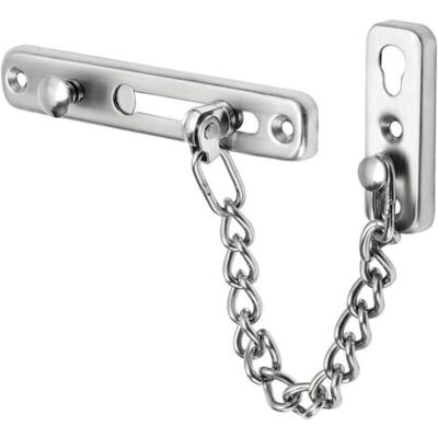 NO BRAND Pair Chaîne De Porte De Sécurité Limiteur De Porte Étroit Verrou De Porte Anti-vol À Ressort Avec Vis Pour Porte Interne À Domicile, Finition Brossée En Acier Inoxydable, Efd9000-ls - Publicité NO BRAND Pair Chaîne De Porte De Sécurité Limiteur De Porte Étroit Verrou De Porte Anti-vol À Ressort Avec Vis Pour Porte Interne À Domicile, Finition Brossée En Acier Inoxydable, Efd9000-ls - Publicité
