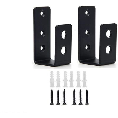 OEM Supports De Barricade De Porte, 2 Pièces Support De Barre Ouverte En Acier U Pour Sécuriser Serrures De Porte, Granges, Hangars - Publicité OEM Supports De Barricade De Porte, 2 Pièces Support De Barre Ouverte En Acier U Pour Sécuriser Serrures De Porte, Granges, Hangars - Publicité