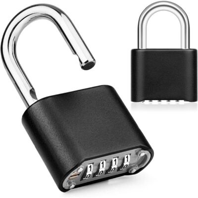 PELTOR 1 Pc Cadenas À Combinaison 4 Chiffres Cadenas Code Exterieur Alliage De Zinc, Cadenas Code, 8 Mm Diamètre Serrure Cadenas Casier Robuste Pour Porte, L'École, Clôture Et Garage - Publicité PELTOR 1 Pc Cadenas À Combinaison 4 Chiffres Cadenas Code Exterieur Alliage De Zinc, Cadenas Code, 8 Mm Diamètre Serrure Cadenas Casier Robuste Pour Porte, L'École, Clôture Et Garage - Publicité
