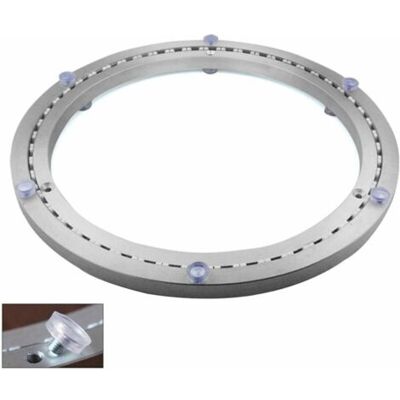 ABYSSE Roulement De Plateau Tournant En Métal, Base Pivotante Ronde, Rotation À 360°, Roulements À Billes À Une Rangée, Pour Usage Intensif, Ø45cm - Publicité ABYSSE Roulement De Plateau Tournant En Métal, Base Pivotante Ronde, Rotation À 360°, Roulements À Billes À Une Rangée, Pour Usage Intensif, Ø45cm - Publicité