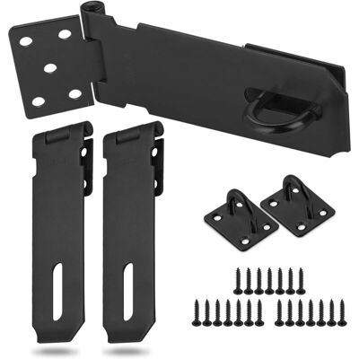 MOXIE 3 Pièces Moraillon De Cadenas Avec Vis,verrou De Porte Acier Inox,moraillon Loquet Pour Placard Tiroir Porte De Garage(grande Taille) - Publicité MOXIE 3 Pièces Moraillon De Cadenas Avec Vis,verrou De Porte Acier Inox,moraillon Loquet Pour Placard Tiroir Porte De Garage(grande Taille) - Publicité