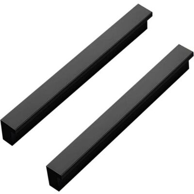 ABYSSE Poignées De Tiroir En Aluminium L 90°, Noir, 160mm, 2 Pièces, Modernes, Pour Portes Et Tiroirs, Facile À Installer Avec Vis Incluses (m4x22mm) - Publicité ABYSSE Poignées De Tiroir En Aluminium L 90°, Noir, 160mm, 2 Pièces, Modernes, Pour Portes Et Tiroirs, Facile À Installer Avec Vis Incluses (m4x22mm) - Publicité