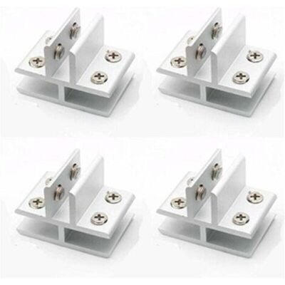 ABYSSE Consoles Et Taquets Pour Étagères Lot De 4 Pinces En Forme De T Pour Verre Sur 3 Panneaux Latéraux, Douches, Tables, Panneaux De Serrage 10-12 Mm - Publicité ABYSSE Consoles Et Taquets Pour Étagères Lot De 4 Pinces En Forme De T Pour Verre Sur 3 Panneaux Latéraux, Douches, Tables, Panneaux De Serrage 10-12 Mm - Publicité