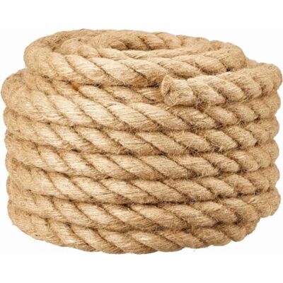 ABYSSE Corde De Jute 20 Mm X 1 M, Corde De Jardin Naturelle, Corde De Chanvre, Idéale Pour L'Artisanat Et Le Bricolage Créatif - Publicité ABYSSE Corde De Jute 20 Mm X 1 M, Corde De Jardin Naturelle, Corde De Chanvre, Idéale Pour L'Artisanat Et Le Bricolage Créatif - Publicité