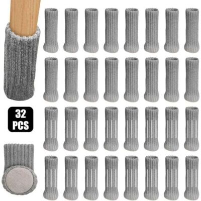 ABYSSE (gris)32pcs Chaussettes De Chaise Mobilier En Feutre Pour Pieds De Chaise,table Mobilier Tampons Plancher Protège,évitez Les Rayures Et Le Bruit - Publicité ABYSSE (gris)32pcs Chaussettes De Chaise Mobilier En Feutre Pour Pieds De Chaise,table Mobilier Tampons Plancher Protège,évitez Les Rayures Et Le Bruit - Publicité