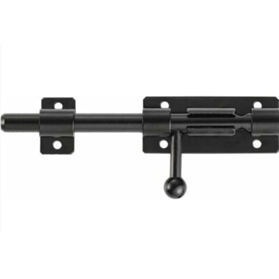 TRYWISE Ferme-porte Robuste En Acier Inoxydable 304, À Pêne Dormant Escamotable Et Trou Pour Cadenas Extérieur, Finition Noire Mat, Longueur 200 Mm (8 Pouces) - Publicité TRYWISE Ferme-porte Robuste En Acier Inoxydable 304, À Pêne Dormant Escamotable Et Trou Pour Cadenas Extérieur, Finition Noire Mat, Longueur 200 Mm (8 Pouces) - Publicité
