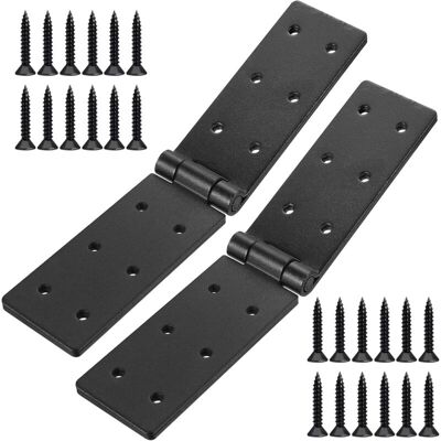 FANGMEDIA 2 Pièces Charnières Pliantes Noires Robustes, Charniere Caisse, Charnière Coffre, Charnière Pour Meuble Jardin En Bois Tiroir Coffre - Publicité FANGMEDIA 2 Pièces Charnières Pliantes Noires Robustes, Charniere Caisse, Charnière Coffre, Charnière Pour Meuble Jardin En Bois Tiroir Coffre - Publicité