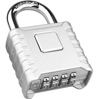 ABYSSE Argent Cadenas Code 4 Chiffres, 52mm Cadenas Extérieur Etanche, Robuste Et Antivol, 8mm Loquet Cadenas À Combinaison, Exterieur Serrure Porte De Garage, Pour Jardins,cours,porte,clôture,casier - Publicité ABYSSE Argent Cadenas Code 4 Chiffres, 52mm Cadenas Extérieur Etanche, Robuste Et Antivol, 8mm Loquet Cadenas À Combinaison, Exterieur Serrure Porte De Garage, Pour Jardins,cours,porte,clôture,casier - Publicité
