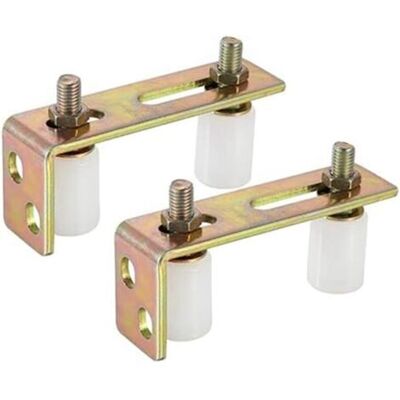 ABYSSE Lot De 2 Guide De Rouleau De Portail Réglable, Rouleau En Nylon Avec Support En Forme De L, Ensemble De Support De Guide De Rouleau De Portail Coulissant Blanc - Publicité ABYSSE Lot De 2 Guide De Rouleau De Portail Réglable, Rouleau En Nylon Avec Support En Forme De L, Ensemble De Support De Guide De Rouleau De Portail Coulissant Blanc - Publicité