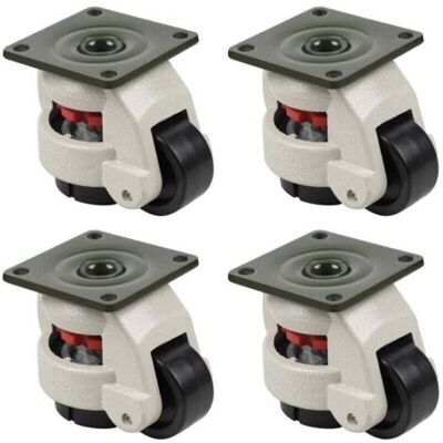 ABYSSE Roulettes Pivotantes 4 Pièces Pour Établis - Roulettes De Transport Rétractables - Capacité De Charge 500 Kg - Adaptées Aux Meubles - Publicité ABYSSE Roulettes Pivotantes 4 Pièces Pour Établis - Roulettes De Transport Rétractables - Capacité De Charge 500 Kg - Adaptées Aux Meubles - Publicité