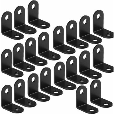 OEM Support Fixe À Angle Droit De 90 Degrés, Support D'Angle 26x26 Mm, Support D'Angle En Acier, Noir, 20 Pièces - Publicité OEM Support Fixe À Angle Droit De 90 Degrés, Support D'Angle 26x26 Mm, Support D'Angle En Acier, Noir, 20 Pièces - Publicité