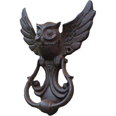 PUNNYB De Porte Vintage En Fer Forgé En Forme De Hibou Heurtoir De - Publicité PUNNYB De Porte Vintage En Fer Forgé En Forme De Hibou Heurtoir De - Publicité