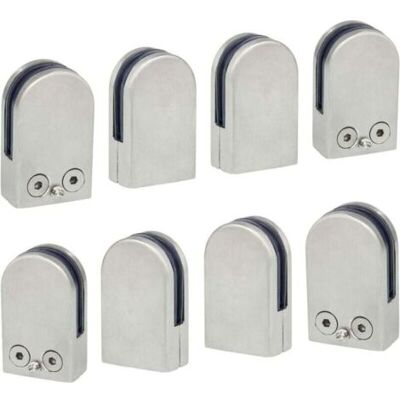 ABYSSE 8 Pcs(6-8mm) Pince À Verre Porte-verre En Acier Inoxydable 304 Support De Serrage Clamp Clip Plat Main Courante Fenêtre Balustrade Réglable Escalier - Publicité ABYSSE 8 Pcs(6-8mm) Pince À Verre Porte-verre En Acier Inoxydable 304 Support De Serrage Clamp Clip Plat Main Courante Fenêtre Balustrade Réglable Escalier - Publicité