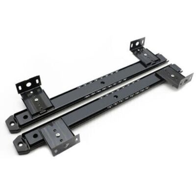 OEM Royaluxe-– Coulisse À Roulement À Billes Pour Tiroir Clavier – Réglable 35 À 575 Mm – Acier Zingué Noir – Kit De 2 Unités Pour Bureau - Publicité OEM Royaluxe-– Coulisse À Roulement À Billes Pour Tiroir Clavier – Réglable 35 À 575 Mm – Acier Zingué Noir – Kit De 2 Unités Pour Bureau - Publicité
