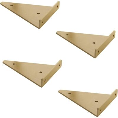 ABCRITAL – Lot De 4 Équerres De Fixation En Acier Noir – Supports Muraux Triangulaires 140x150mm – Capacité 20kg Par Paire – Installation Rapide - Publicité ABCRITAL – Lot De 4 Équerres De Fixation En Acier Noir – Supports Muraux Triangulaires 140x150mm – Capacité 20kg Par Paire – Installation Rapide - Publicité