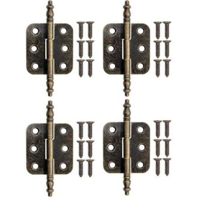 ENLENK 4 Pièces Charnières Pliant Pour Armoire En Bronze Charnières En Fer Pour Tiroir Boîtes 70x35mm Avec Vis - Publicité ENLENK 4 Pièces Charnières Pliant Pour Armoire En Bronze Charnières En Fer Pour Tiroir Boîtes 70x35mm Avec Vis - Publicité