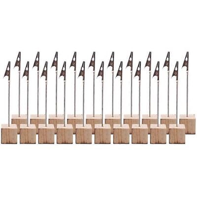 FATRD Lot De 20 Supports Photo, Porte-noms En Bois Pour Table De Mariage, Supports Pour Numéros De Table, Supports Pour Notes Et Photos-13-khaki - Publicité FATRD Lot De 20 Supports Photo, Porte-noms En Bois Pour Table De Mariage, Supports Pour Numéros De Table, Supports Pour Notes Et Photos-13-khaki - Publicité