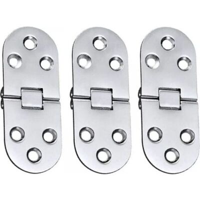 Bunthaus Lot De 3 Charnières De Table En Alliage (argent) En Acier Inoxydable, Charnière Rabattable Pour Porte Pliante, Pour Tiroir, Table, Bureau, Machine À Coudre, Argent - Publicité Bunthaus Lot De 3 Charnières De Table En Alliage (argent) En Acier Inoxydable, Charnière Rabattable Pour Porte Pliante, Pour Tiroir, Table, Bureau, Machine À Coudre, Argent - Publicité
