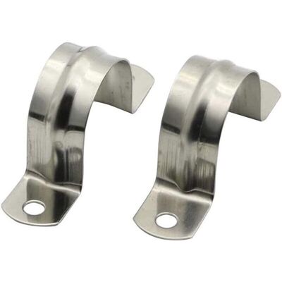 PELTOR 25mm/0.98" 2pcs Collier De Serrage De Tuyau 304 Clips De Tuyau En Acier Inoxydable Sangles De Tuyau En Forme De U Clip De Selleclips De Tension De Sangle De Tube À Deux Trous Collier De Serrage - Publicité PELTOR 25mm/0.98" 2pcs Collier De Serrage De Tuyau 304 Clips De Tuyau En Acier Inoxydable Sangles De Tuyau En Forme De U Clip De Selleclips De Tension De Sangle De Tube À Deux Trous Collier De Serrage - Publicité