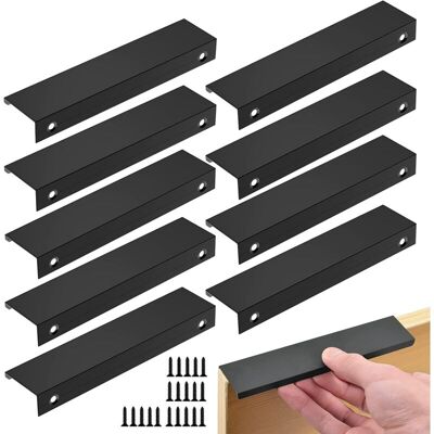MOXIE Lot De 10 Poignée Noir Poignée De Meuble Noir- Poignée Invisible Poignee De Meuble Cuisine Noir Poignée Meuble Noir Mat En Alliage D'Aluminium Entraxe 96mm,10pcs Poignées + 20 Vis - Publicité MOXIE Lot De 10 Poignée Noir Poignée De Meuble Noir- Poignée Invisible Poignee De Meuble Cuisine Noir Poignée Meuble Noir Mat En Alliage D'Aluminium Entraxe 96mm,10pcs Poignées + 20 Vis - Publicité