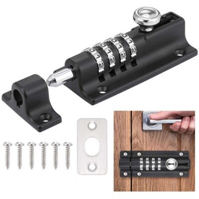 ABYSSE Serrure De Porte Combinée,verrou Coulissant Inviolable ,verrou De Porte Haute Sécurité Pour La Maison Et Le Garage (noir),ouylaf - Publicité ABYSSE Serrure De Porte Combinée,verrou Coulissant Inviolable ,verrou De Porte Haute Sécurité Pour La Maison Et Le Garage (noir),ouylaf - Publicité