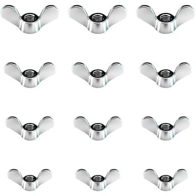 Melissa 12 Pcs Ecrous Papillon En Zinc Brillant Ecrous À Oreilles En Taille M4 M5 M6 M8 Assortiment Boulons À Ailette Pour Outils De Bricolage Boulon De Serrage Argent Pour Fixation - Publicité Melissa 12 Pcs Ecrous Papillon En Zinc Brillant Ecrous À Oreilles En Taille M4 M5 M6 M8 Assortiment Boulons À Ailette Pour Outils De Bricolage Boulon De Serrage Argent Pour Fixation - Publicité