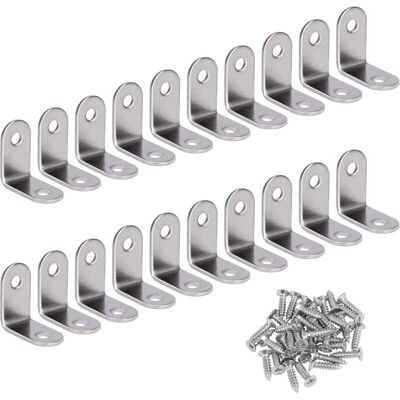 OEM Angle Droit Support Inox 90 Degrés Support De Coin Support D'Angle En Forme De L Fixation Équerre Livré Avec Vis Argent 20 Pièces 30 30 16mm-dou - Publicité OEM Angle Droit Support Inox 90 Degrés Support De Coin Support D'Angle En Forme De L Fixation Équerre Livré Avec Vis Argent 20 Pièces 30 30 16mm-dou - Publicité