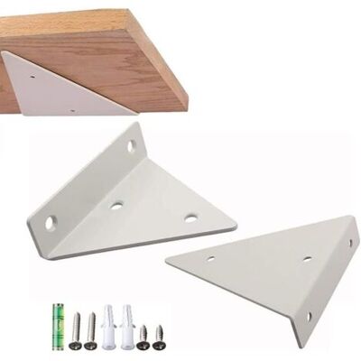ABYSSE Étagère, Vis, 2pièces - 2 Pièces Supports Equerre Etagere - Publicité ABYSSE Étagère, Vis, 2pièces - 2 Pièces Supports Equerre Etagere - Publicité