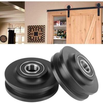 ABYSSE 4pcs Roulettes Coulissantes Roues De Porte Grange Placard Armoire Quincaillerie Cabinet Fenêtre Poulie Coulissante - Publicité ABYSSE 4pcs Roulettes Coulissantes Roues De Porte Grange Placard Armoire Quincaillerie Cabinet Fenêtre Poulie Coulissante - Publicité