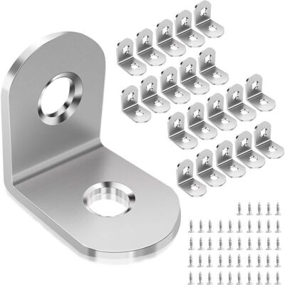 OEM Lot De 20 Supports De Montage Métalliques, En Acier Inoxydable, 2020 Mm, Pour La Réparation Et La Fixation De Meubles. Publicité OEM Lot De 20 Supports De Montage Métalliques, En Acier Inoxydable, 2020 Mm, Pour La Réparation Et La Fixation De Meubles. Publicité