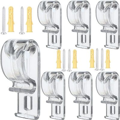 ENLENK Lot De 8 Crochets De Fixation Transparents Pour Store Enrouleur Et Chaîne De Perles - Publicité ENLENK Lot De 8 Crochets De Fixation Transparents Pour Store Enrouleur Et Chaîne De Perles - Publicité