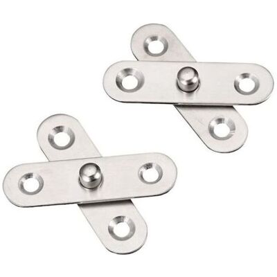 BUNTHAUS 8 Pièces De Charnières De Porte Pivotantes À 360°, Charnières Pivotantes Cachées En Acier Inoxydable Pour Centre De Porte - Publicité BUNTHAUS 8 Pièces De Charnières De Porte Pivotantes À 360°, Charnières Pivotantes Cachées En Acier Inoxydable Pour Centre De Porte - Publicité