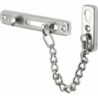 OEM Chaîne De Porte De Sécurité Limiteur De Porte Étroit Verrou De Porte Anti-vol À Ressort Avec Vis Pour Porte Interne À Domicile, Finition Brossée En Acier Inoxydable - Publicité OEM Chaîne De Porte De Sécurité Limiteur De Porte Étroit Verrou De Porte Anti-vol À Ressort Avec Vis Pour Porte Interne À Domicile, Finition Brossée En Acier Inoxydable - Publicité