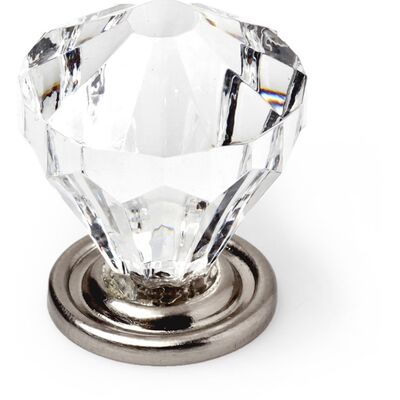 REI Bouton De Meuble, Modèle 487, En Abs Transparent Avec Finition Chrome Brillant, Ø30 Mm, Blister 4 Unités - Publicité REI Bouton De Meuble, Modèle 487, En Abs Transparent Avec Finition Chrome Brillant, Ø30 Mm, Blister 4 Unités - Publicité