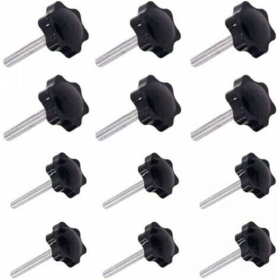 OEM 12 Pièces M6 (32 ) × 40mm Et M8 (38 ) × 40mm Poignée De Serrage À Filetage Mâle Gripandles Vis Boutons Poignées Bouton Étoile - Publicité OEM 12 Pièces M6 (32 ) × 40mm Et M8 (38 ) × 40mm Poignée De Serrage À Filetage Mâle Gripandles Vis Boutons Poignées Bouton Étoile - Publicité