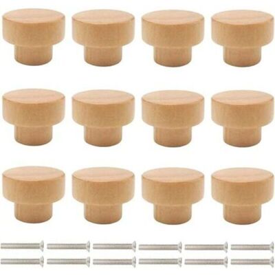 ABYSSE Boutons De Porte En Bois, 12 Pièces Poignées De Meuble, Bouton De Tiroir En Bois, Poignées De Boutons Rond Poignées De Tiroir De Placard, Poignées De Porte De Commode De Meuble - Publicité ABYSSE Boutons De Porte En Bois, 12 Pièces Poignées De Meuble, Bouton De Tiroir En Bois, Poignées De Boutons Rond Poignées De Tiroir De Placard, Poignées De Porte De Commode De Meuble - Publicité