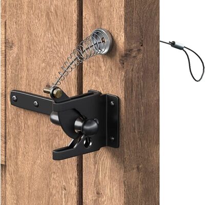 OEM Acier Au Carbone Noir Verrou De Portail Verrouillage Automatique-serrure Métal À Boulon-loquet Acier À Gravité Clôture Jardin-noir-vis De Fixation Fournis,câble À Ressort En Acier Inoxydable-dou - Publicité OEM Acier Au Carbone Noir Verrou De Portail Verrouillage Automatique-serrure Métal À Boulon-loquet Acier À Gravité Clôture Jardin-noir-vis De Fixation Fournis,câble À Ressort En Acier Inoxydable-dou - Publicité