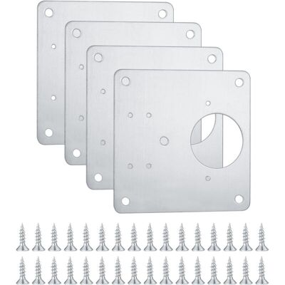 XISRENS Pcs Charnières Supports De Réparation, Charnières En Acier Inoxydable Plaques De Réparation Avec Trous, Placards De Cuisine Armoires Portes Charnières Fixation Plate Assemblage Plaques De Réparation B - Publicité XISRENS Pcs Charnières Supports De Réparation, Charnières En Acier Inoxydable Plaques De Réparation Avec Trous, Placards De Cuisine Armoires Portes Charnières Fixation Plate Assemblage Plaques De Réparation B - Publicité