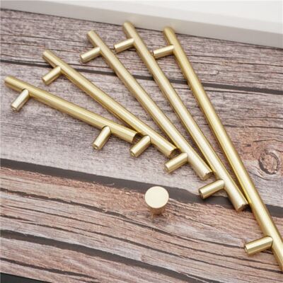 ABYSSE Poignées De Meuble En Laiton Brossé – Acier Inoxydable – Entraxe 256 Mm – Lot De 2 – Pour Armoires Et Tiroirs En Bois - Publicité ABYSSE Poignées De Meuble En Laiton Brossé – Acier Inoxydable – Entraxe 256 Mm – Lot De 2 – Pour Armoires Et Tiroirs En Bois - Publicité