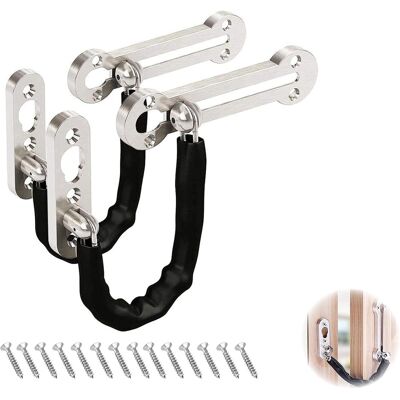 Generic 2 Pcs Chaînes À Verrouillage De Sécurité Porte Anti-vol De Verrou De Chaîne D'Acier Inoxydable Chaîne De Garde De Loquet De Porte Chaîne - Publicité Generic 2 Pcs Chaînes À Verrouillage De Sécurité Porte Anti-vol De Verrou De Chaîne D'Acier Inoxydable Chaîne De Garde De Loquet De Porte Chaîne - Publicité