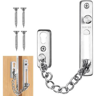 Generic Chaîne De Sécurité De Porte, Chaîne De Porte En Acier Inoxydable, Chaîne De Protection De Serrure De Porte, L'Hôtel, Les Portes Et Fenêtres - Publicité Generic Chaîne De Sécurité De Porte, Chaîne De Porte En Acier Inoxydable, Chaîne De Protection De Serrure De Porte, L'Hôtel, Les Portes Et Fenêtres - Publicité