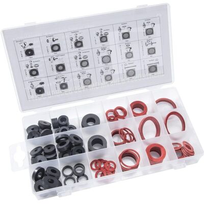 MOXIE Joints Torique D'Étanchéité Rondelle En Caoutchouc, 141pcs En 18 Tailles Assortiment Faucet Washer Étanchéité Joints Pour Plomberie, Roulement, Electroménagers - Publicité MOXIE Joints Torique D'Étanchéité Rondelle En Caoutchouc, 141pcs En 18 Tailles Assortiment Faucet Washer Étanchéité Joints Pour Plomberie, Roulement, Electroménagers - Publicité