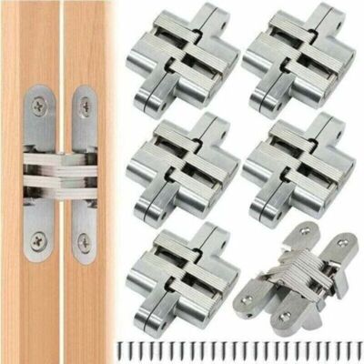 OEM 6 Pièces Pliante Charnière Cachée Croix Charnières, Fermeture Charnière Invisible, Armoire Cintrées Charnières, Meubles Porte Coin Plié En Acier Installation Facile Pour Porte Placard Meubles - Publicité OEM 6 Pièces Pliante Charnière Cachée Croix Charnières, Fermeture Charnière Invisible, Armoire Cintrées Charnières, Meubles Porte Coin Plié En Acier Installation Facile Pour Porte Placard Meubles - Publicité