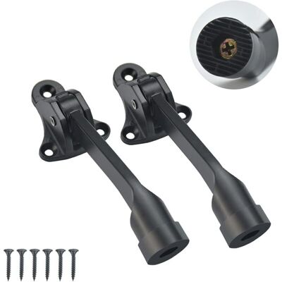 MOXIE 2 Pcs Butées De Porte En Alliage De Zinc Butée De Porte À Ressort 126mm Arrêt De Porte Sol Butée De Porte En Métal Butée De Porte À Levier Avec 6 Vis Pour Chambre Garage Bureau Maison (noir) - Publicité MOXIE 2 Pcs Butées De Porte En Alliage De Zinc Butée De Porte À Ressort 126mm Arrêt De Porte Sol Butée De Porte En Métal Butée De Porte À Levier Avec 6 Vis Pour Chambre Garage Bureau Maison (noir) - Publicité